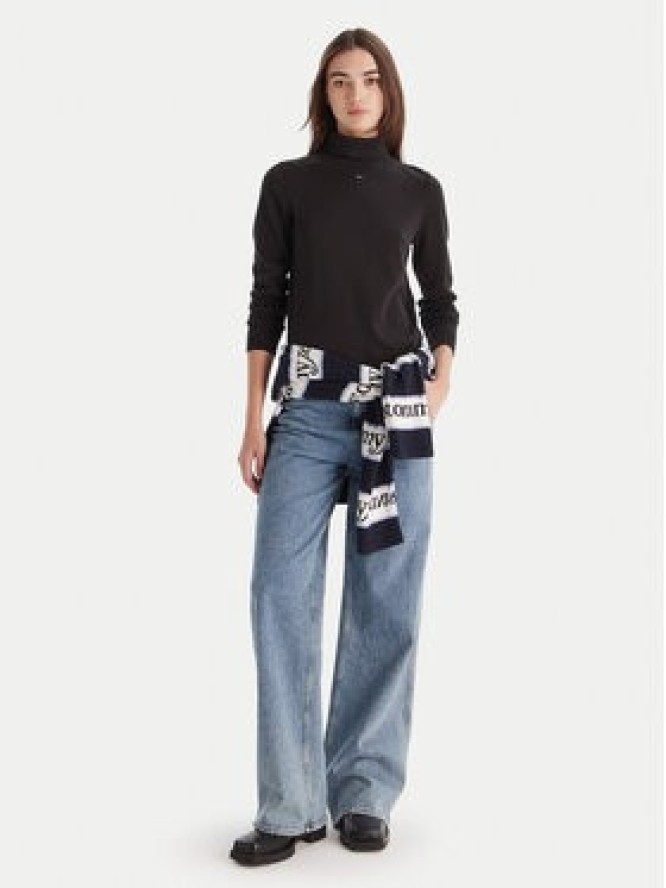 Tommy Jeans Golf Essential DW0DW21672 Czarny Regular Fit