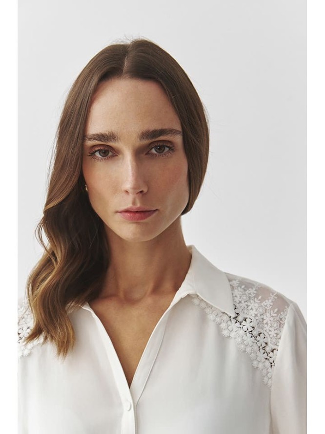 TATUUM Koszula w kolorze białym rozmiar: 34