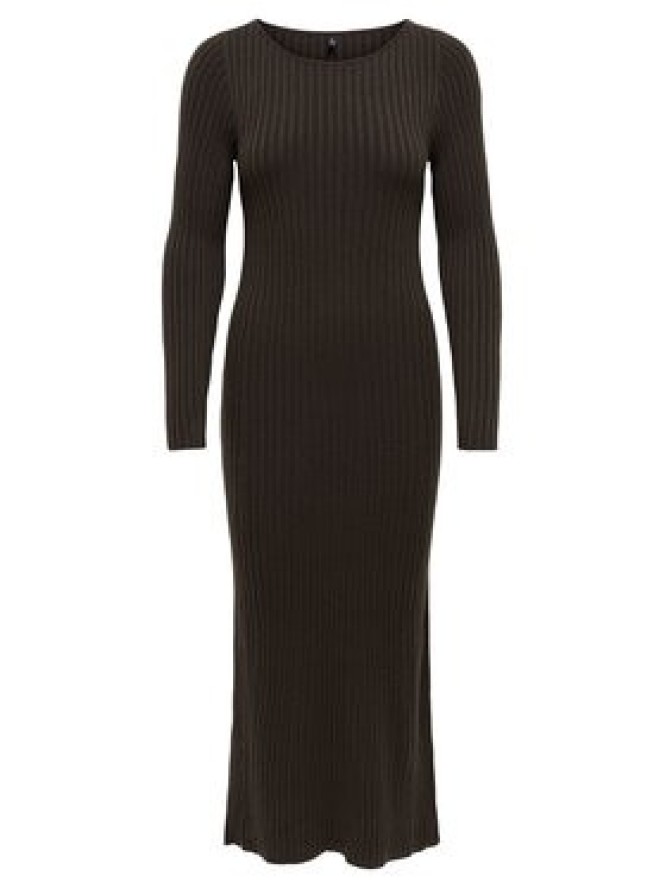 ONLY Sukienka dzianinowa Asta 15373788 Brązowy Regular Fit