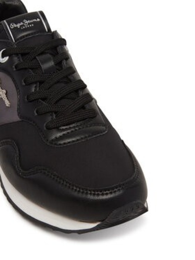 Pepe Jeans Sneakersy London Shine W PLS40046 Czarny