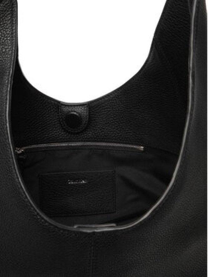 Calvin Klein Torebka Slouchy Leather Md Shoulder Bag LV04F3543G Czarny