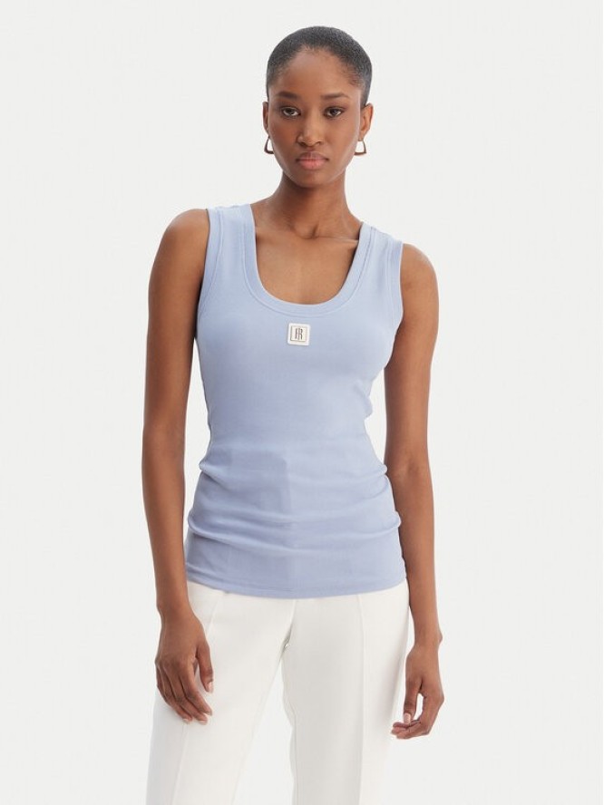 Fracomina Top FP26ST2001J40101 Błękitny Slim Fit