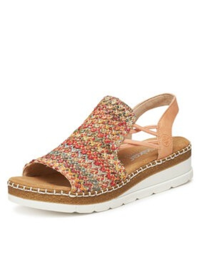 Rieker Sandały V1241-90 Kolorowy