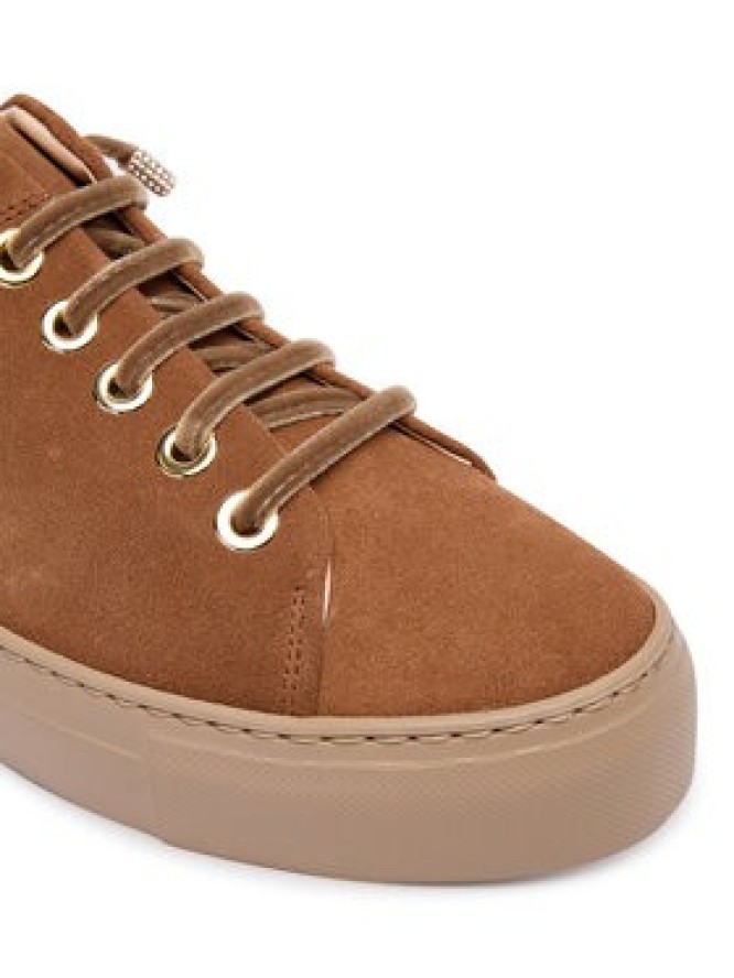 AGL Sneakersy Crystal New D925300FGKV153G594 Brązowy