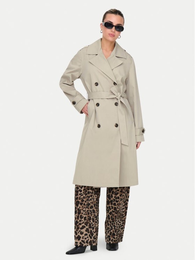 ONLY Trencz Leja 15336402 Beżowy Regular Fit