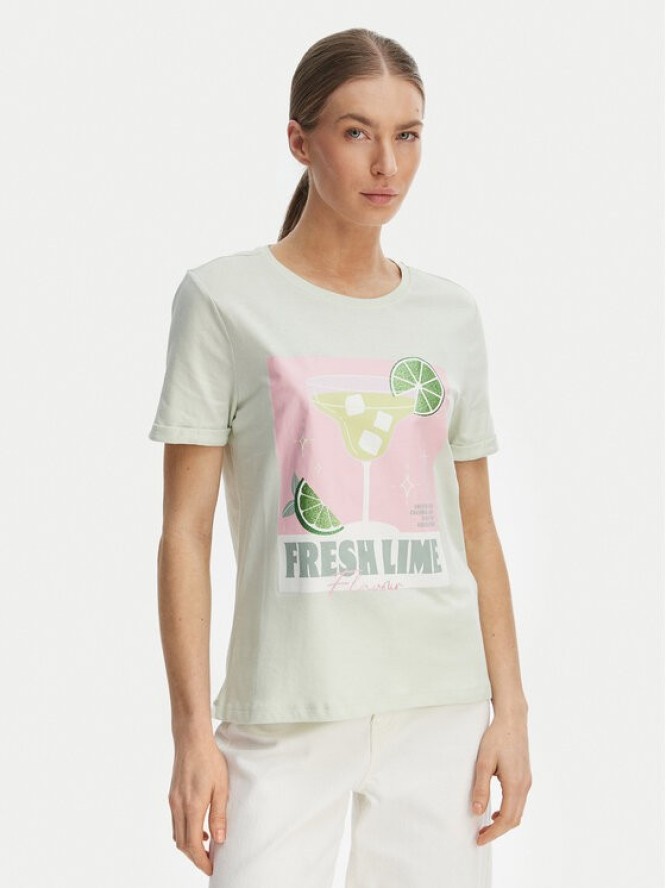 ONLY T-Shirt Kita 15291465 Zielony Regular Fit