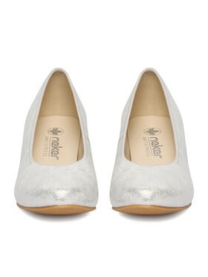 Rieker Czółenka 44650-90 Srebrny