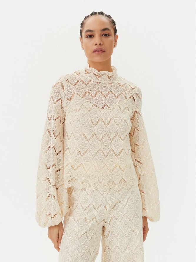 TWINSET Bluzka 251TP2404 Beżowy Regular Fit