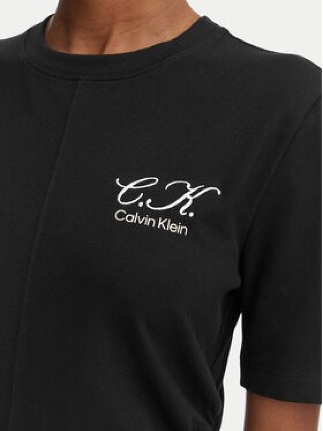 Calvin Klein Jeans T-Shirt LV047G808G Czarny Slim Fit