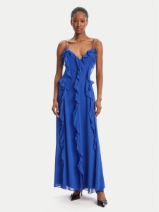 BARDOT Sukienka wieczorowa Veris Ruffle 60007DB Niebieski Regular Fit