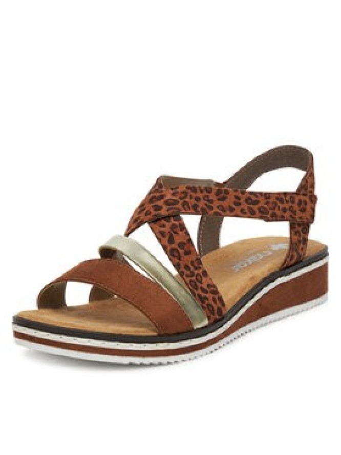 Rieker Sandały V3663-24 Brązowy