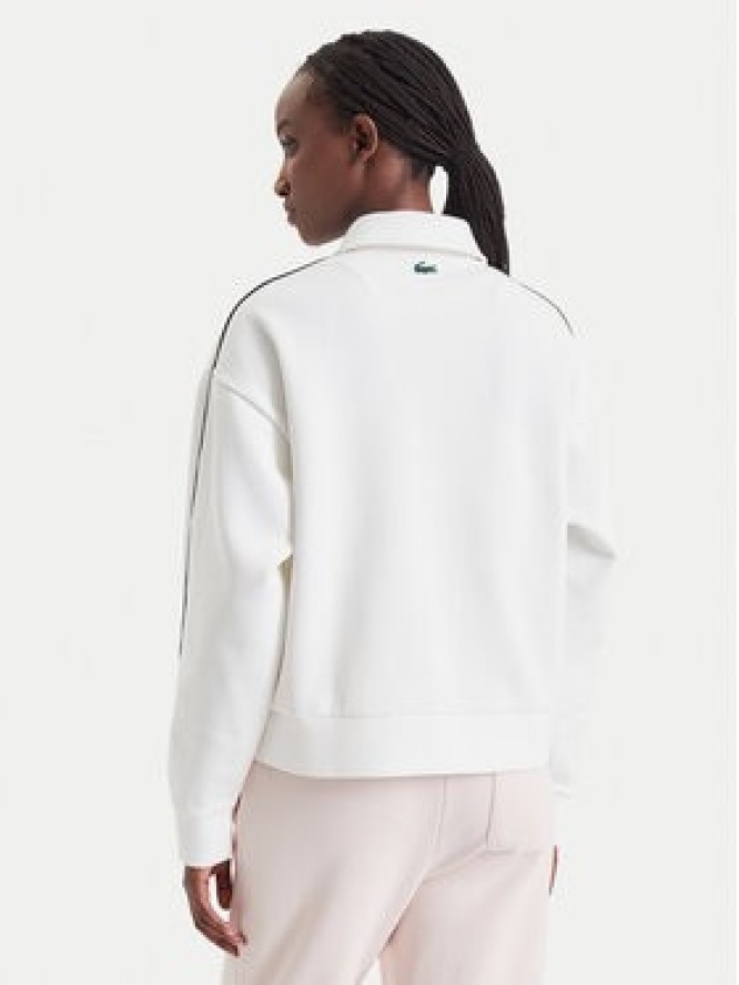 Lacoste Bluza SF6822 Kremowy Regular Fit