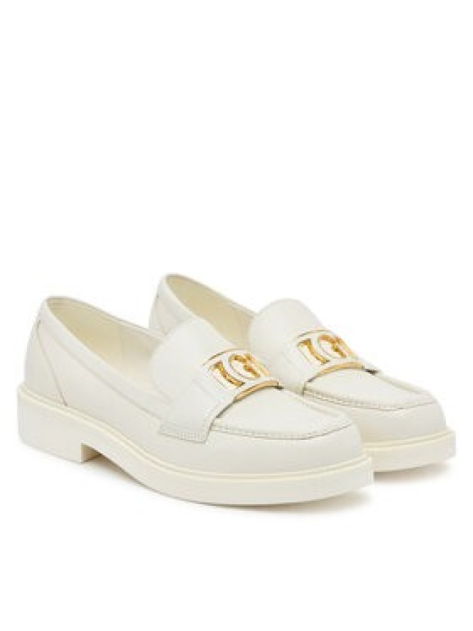 Guess Loafersy FLPSHU LEA14 Écru