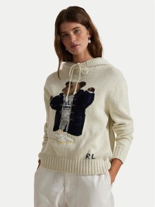 Polo Ralph Lauren Sweter 211972802001 Beżowy Relaxed Fit