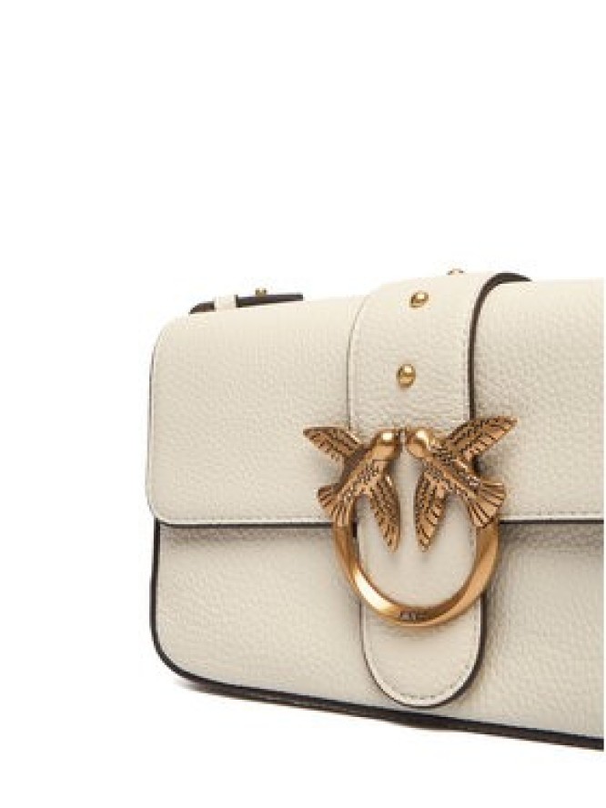 PINKO Torebka Love One Mini Slouchy Fl Al 25-26 104340 A2OX Écru