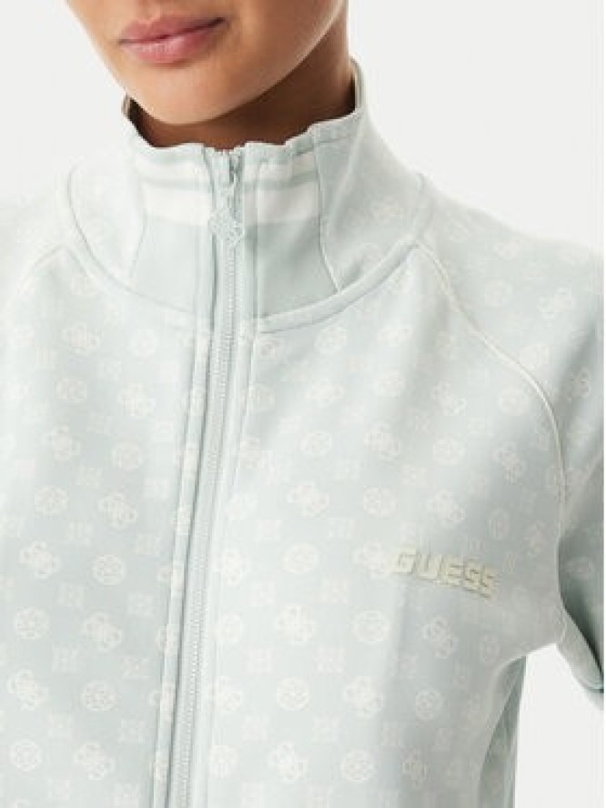 Guess Bluza V5YQ03 KB212 Zielony jasny Regular Fit