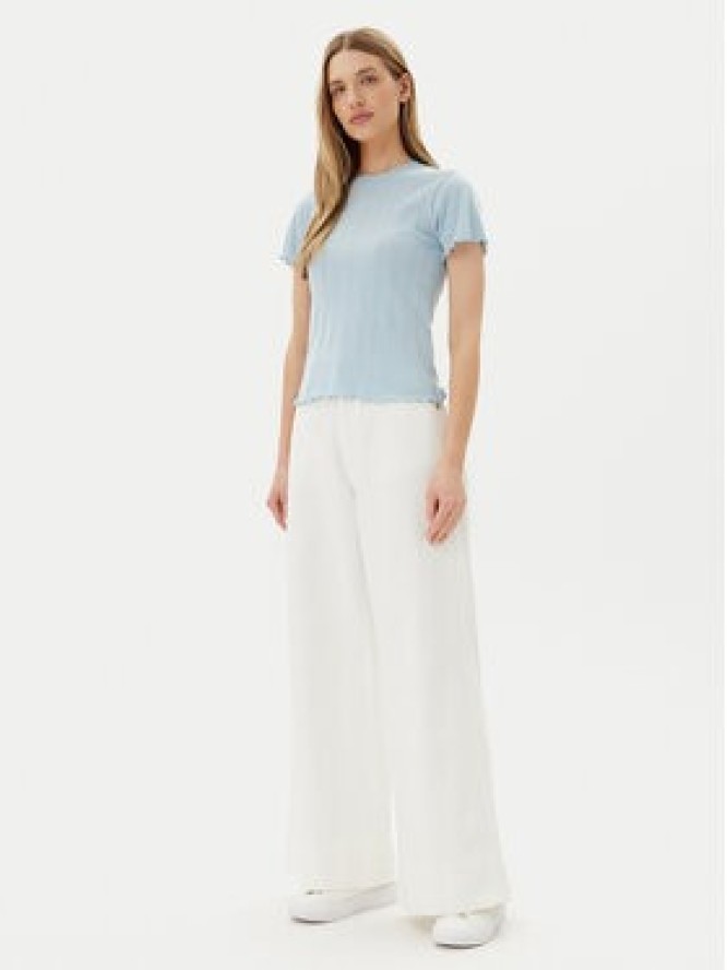 Pieces T-Shirt Fia 17155480 Błękitny Regular Fit