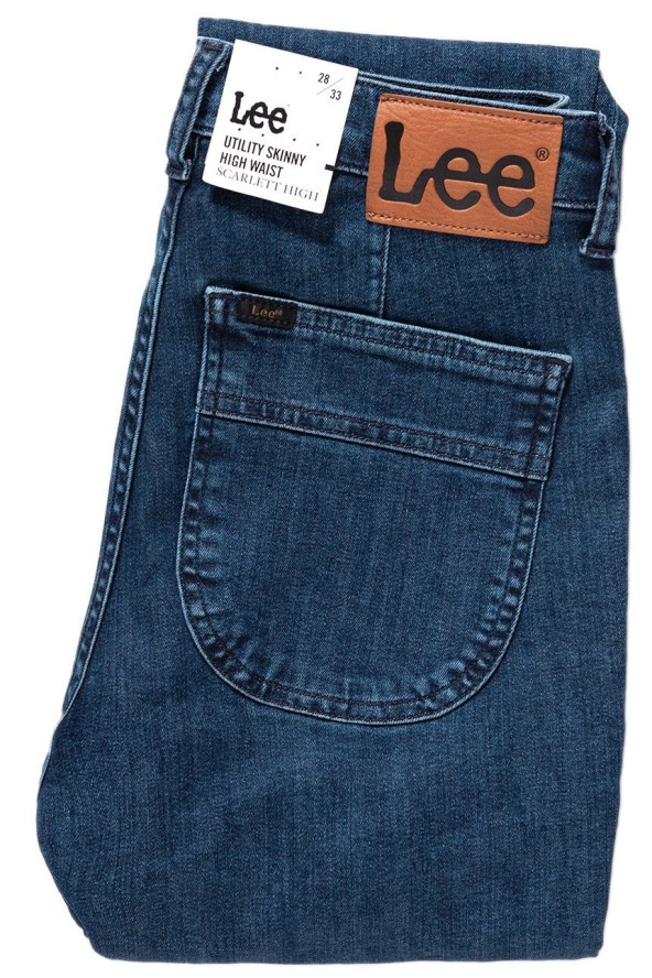 SPODNIE DAMSKIE LEE UTILITY SCARLETT HIGH DARK FOAM L31WMHGT 112107318