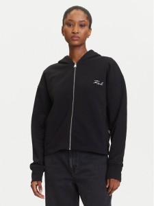 KARL LAGERFELD Bluza A3W20067 Czarny Regular Fit
