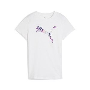 Damska koszulka z logo GRAPHICS Floral Cat PUMA White
