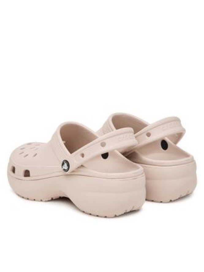 Crocs Klapki Classic Platform Clog 206750 Beżowy