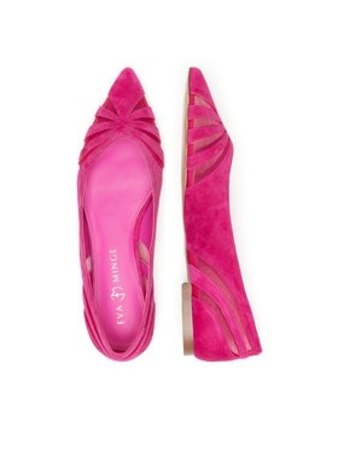 Eva Minge Baleriny LUCY-V1166-08-1 Różowy