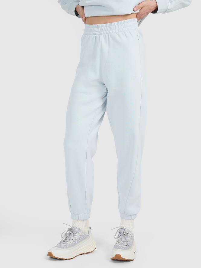 4F Spodnie dresowe joggery damskie - niebieskie XXL