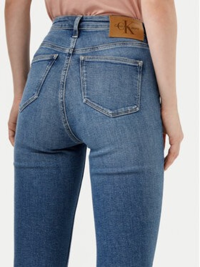 Calvin Klein Jeans Jeansy J20J224492 Granatowy Skinny Fit