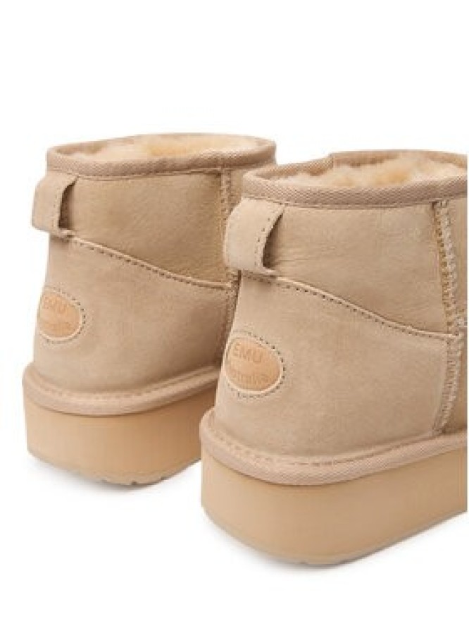 EMU Australia Śniegowce Stinger Micro Flatform 2.0 W13296 Beżowy
