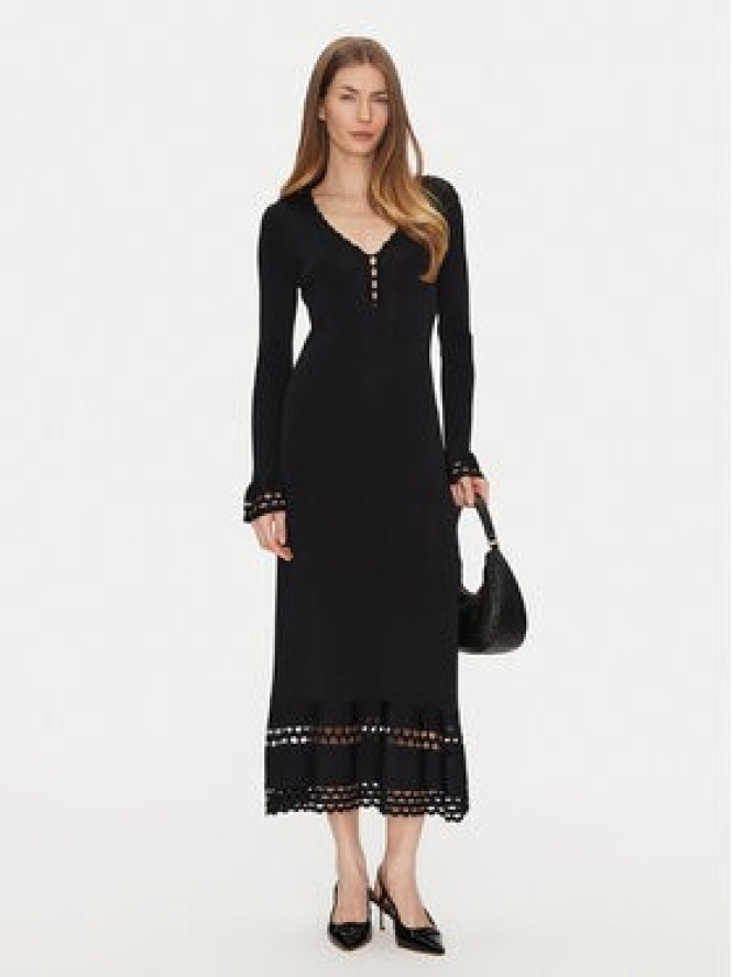 TWINSET Sukienka dzianinowa 251TP3050 Czarny Slim Fit