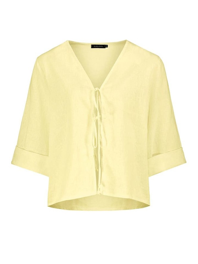 Eight2Nine Bluzka w kolorze żółtym rozmiar: L/XL