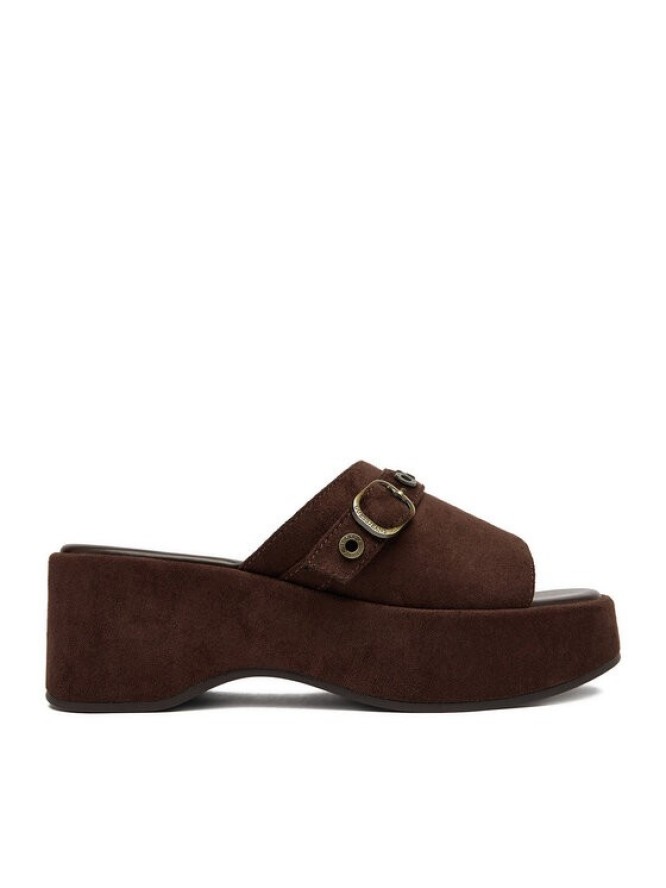 Guess Jeans Klapki CEO-HY20091-1 Brązowy