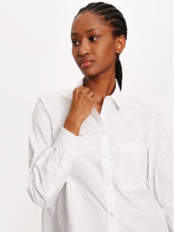 OUI Koszula 89529 1340707 Biały Regular Fit