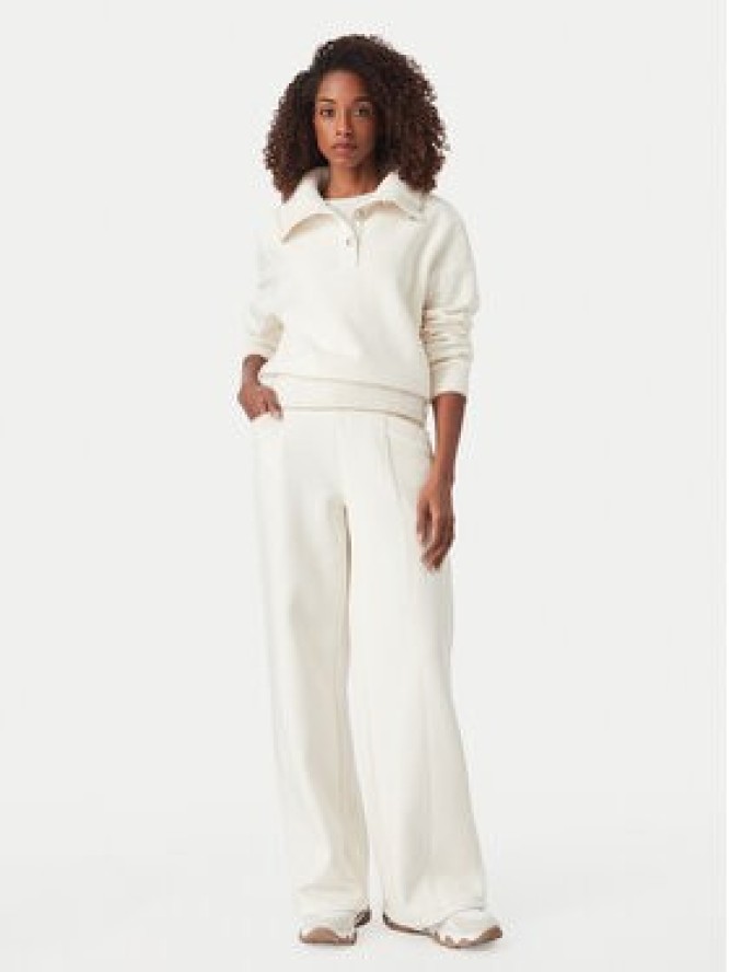 Guess Spodnie dresowe W6YB31 K5319 Kremowy Wide Leg