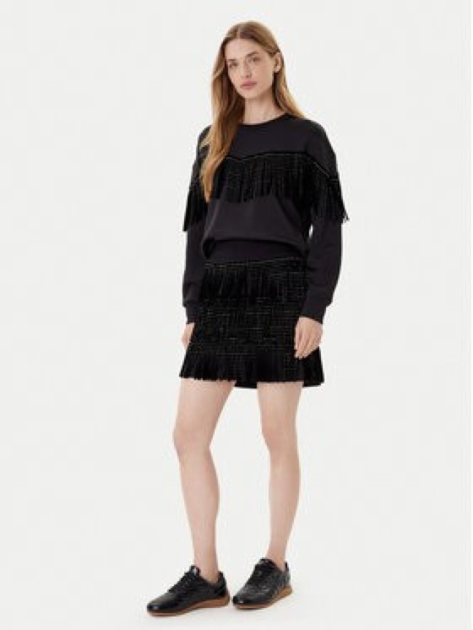 DKNY Bluza P5GH7XQE Czarny Relaxed Fit