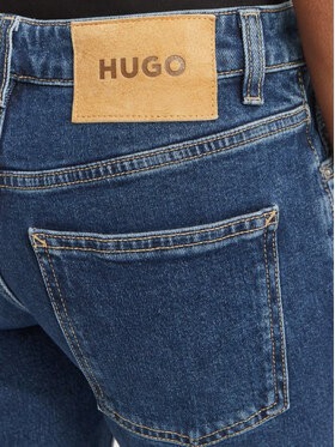 HUGO Jeansy Gelissa_4_B 50569843 Granatowy Flare Fit