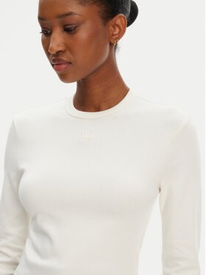 HUGO Bluzka Dafilomena_3 50518378 Écru Slim Fit