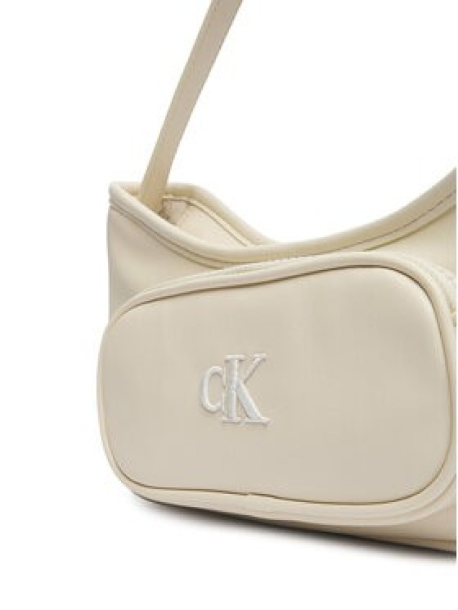 Calvin Klein Jeans Torebka Ck Shoulder Bag IU0IU00757 Kremowy
