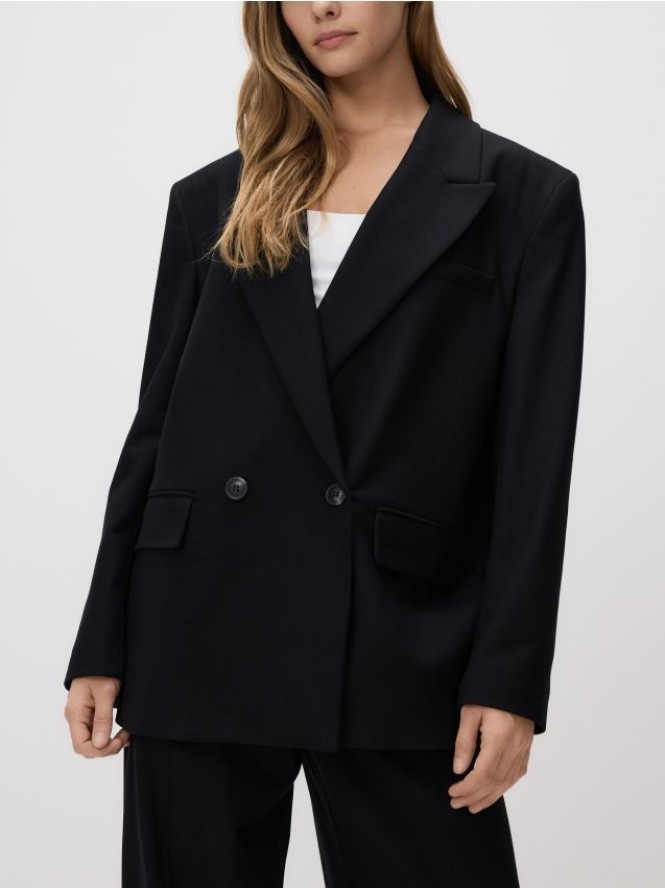 Marynarka z wiskozą - czarny