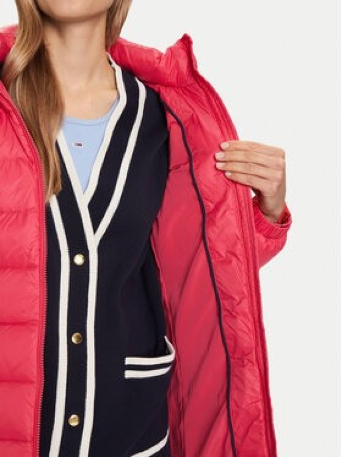 Tommy Jeans Kurtka puchowa Essential DW0DW18864 Różowy Slim Fit