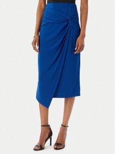 Rinascimento Spódnica midi CFC0123489003 Niebieski Regular Fit