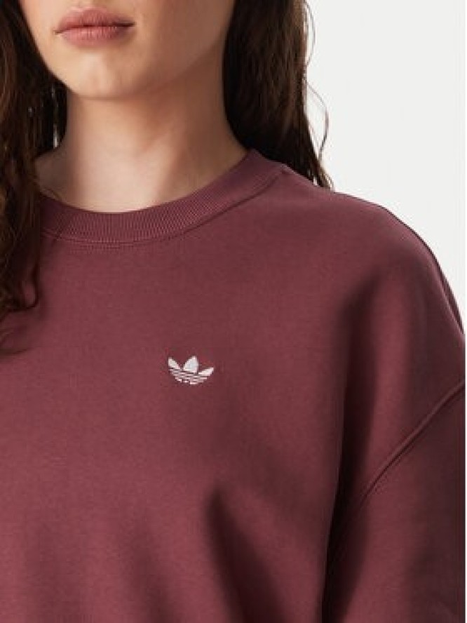 adidas Bluza Essentials Crew Long Fleece Sweatshirt KT2279 Brązowy Regular Fit
