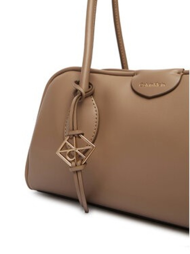 Calvin Klein Torebka Emblem Trio Shoulder Bag LV04F3369G Beżowy