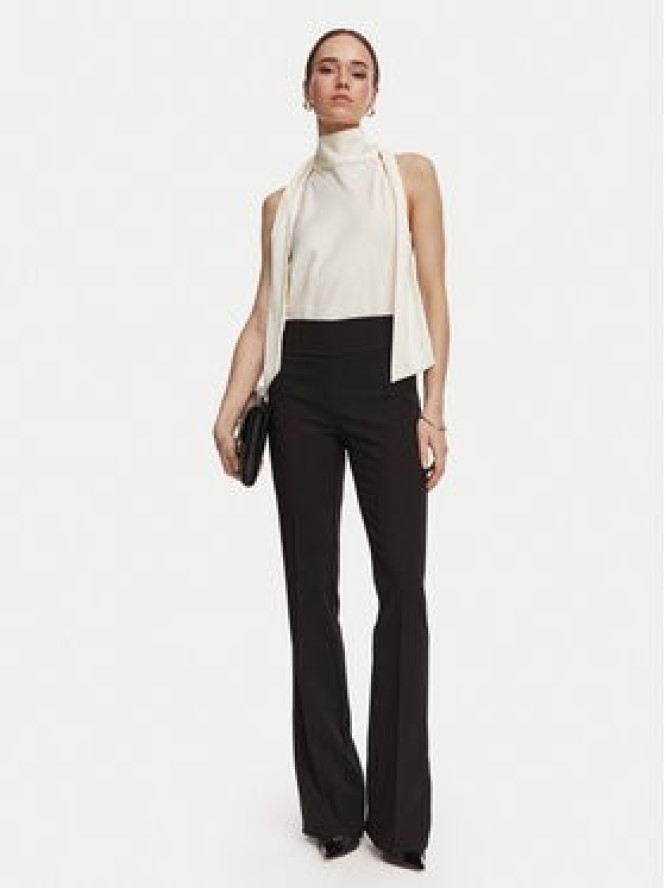Rinascimento Spodnie materiałowe CFC0130140003 Czarny Flare Fit