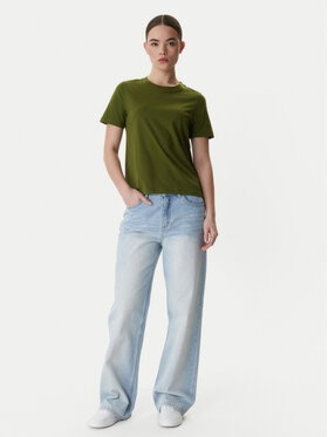 Vero Moda T-Shirt Paulina 10316991 Zielony Regular Fit
