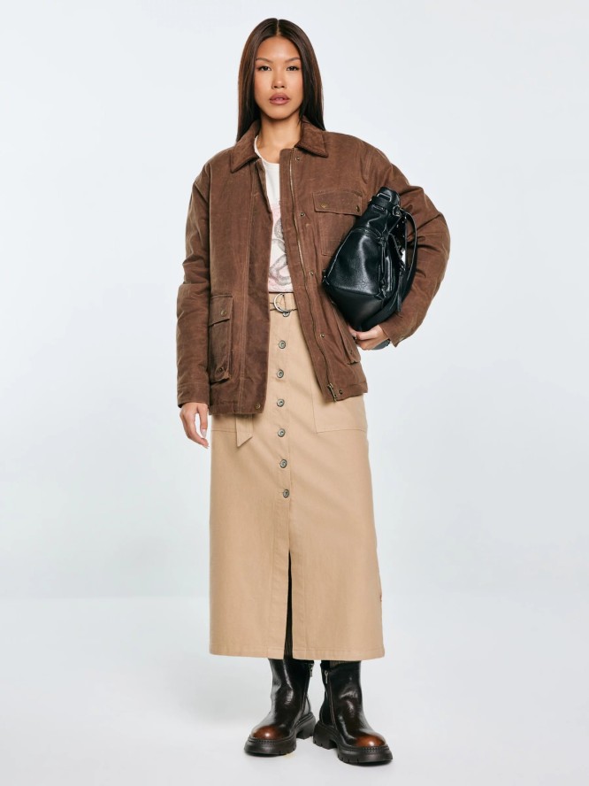 Botki damskie ze skóry naturalnej brązowe SS274521 803