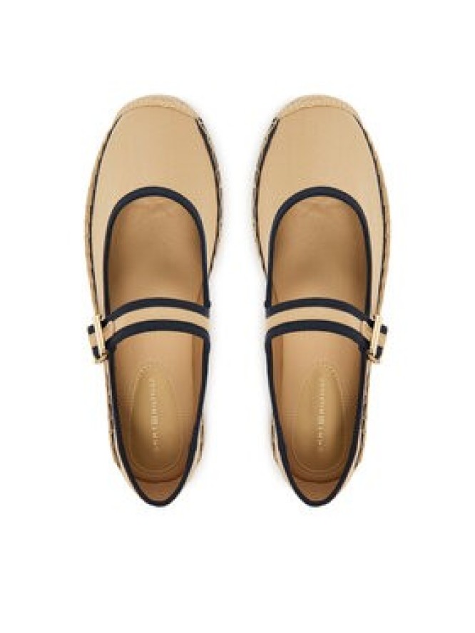 Tommy Hilfiger Espadryle Buckle Maryjane Espadrille FW0FW09239 Brązowy