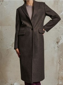 Długi płaszcz - brązowy