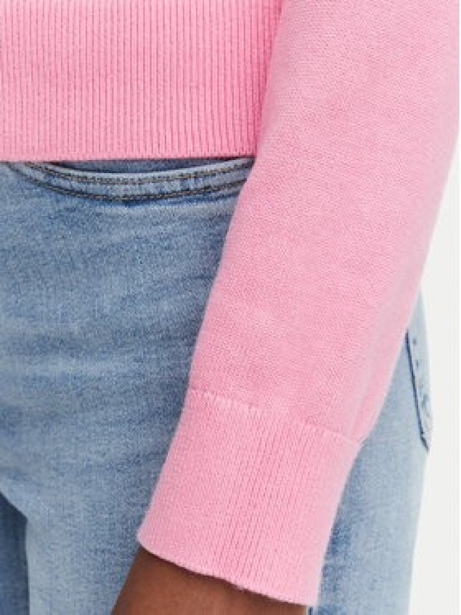 Tommy Jeans Sweter Flag DW0DW22930 Różowy jasny Regular Fit