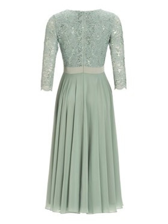 Swing Sukienka koktajlowa 5AE29100 Zielony Regular Fit